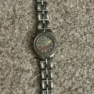 Valletta women’s vintage silver/multicolored gemstone bracelet watch one size‎